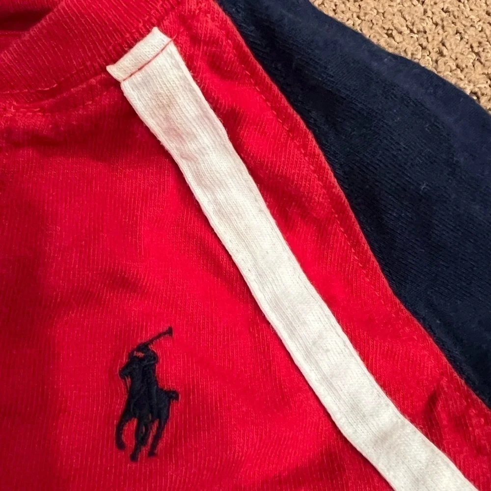 Ralph Lauren Red and Blue 9 Months One Piece Outfit